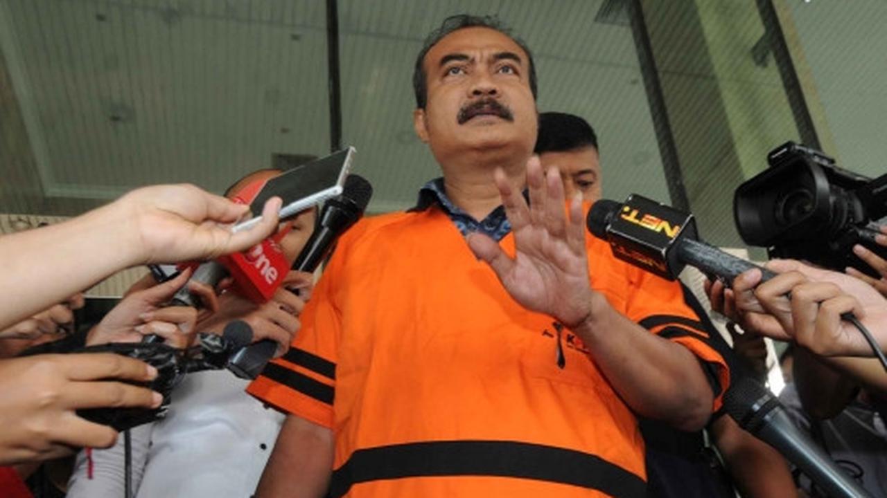 Usai diperiksa, staf ahli Dewie Yasin Limpo merengut