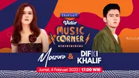 Maizura dan Difki Khalif akan menjadi bintang tamu dalam episode terbaru Vidio Music Corner. (Dok. Vidio)