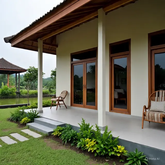 9 Desain Rumah Kampung Tapi Terlihat Seperti Rumah Rp 500 Juta,