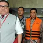 Mantan anggota DPRD Riau periode 2009-2014, Suparman ditahan terkait kasus dugaan suap pembahasan RAPDB P TA 2014 dan/atau RAPBD TA 2015 Provinsi Riau, Jakarta, Selasa (7/6). (Liputan6.com/Helmi Afandi)