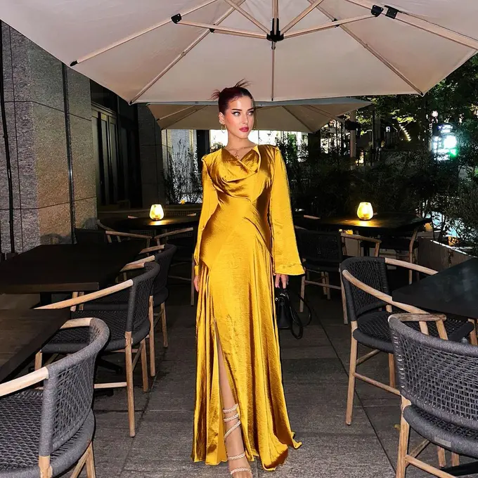 Dress Gold Tssya Farasya