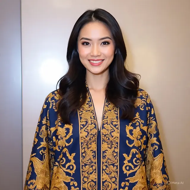 Blazer Batik Wanita Panjang Modis