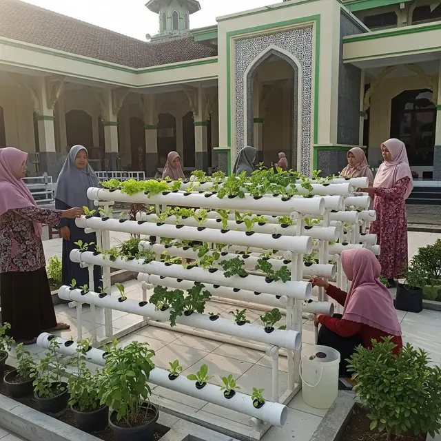 9 Ide Kebun Sayur untuk Ibu-Ibu Jamaah Masjid, Hasil untuk Bersama