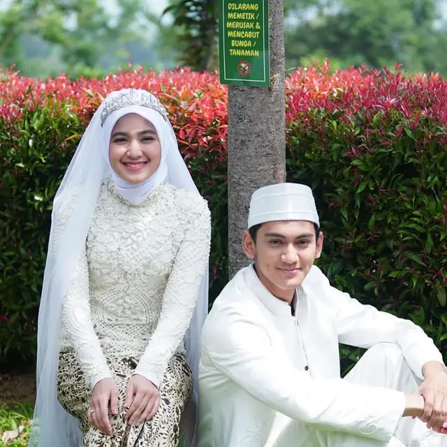 Adegan pernikahan Madina dan Attar diperankan Cut Syifa dan Vicky Kalea dalam Love Story The Series (Foto: Instagram @sinetron.sctv)