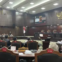 Ahli Ilmu Pemerintahan Bambang Eka Cahya, menjadi salah satu ahli yang dihadirkan Tim Hukum Nasional Anies Baswedan dan Muhaimin Iskandar (THN AMIN) dalam sidang perselisihan hasil pemilihan umum (PHPU) atau sengketa Pilpres 2024. (Winda Nelfira).