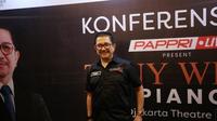 Pressconfrence konser tunggal yang bertajuk "Tony Wenas: The Piano Man".