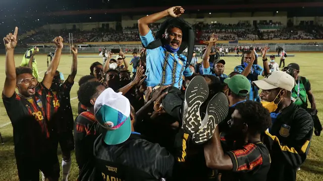 Foto: Dua Gol Ricky Cawor Bawa Papua Raih Emas di PON XX Papua