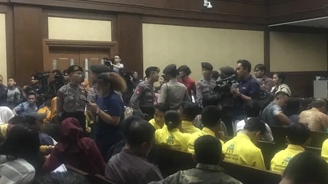 Suasana sidang Setya Novanto di Pengadilan Tipikor Jakarta