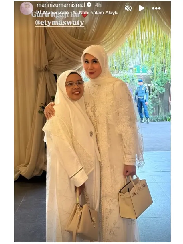 6 Potret Bella Saphira, Diah Permatasari dan Marini Zumarnis di Acara Pengajian