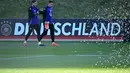 Pada lima laga terkahir, timnas Jerman hanya meraih dua kemenangan, satu imbang dan dua kali kalah. (Kirill KUDRYAVTSEV/AFP)