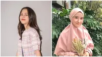 Potret Fani Remaja Disebut Mirip Adhisty Zara Versi Hijab. (Sumber: Instagram.com/ zaraadhsty dan Instagram.com/fanimey_)