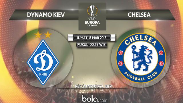 Liga Europa: Dynamo Kiev vs Chelsea.