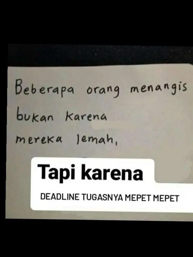 6 Alasan Menangis Bukan Karena Lemah ala Netizen Ini Kocak