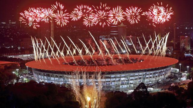 Pesta Kembang Api di Pembukaan Asian Games 2018