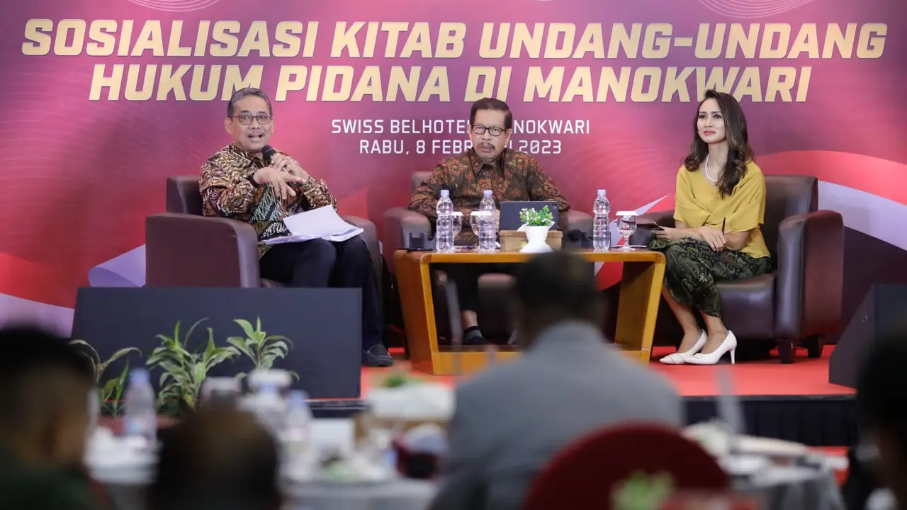 Sosialisasi KUHP di Swiss-belhotel, Kabupaten Manokwari, Papua Barat, Rabu (8/2/2023) (Istimewa)