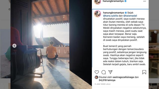 Unggahan Hanung Bramantyo. (Foto: Instagram @hanungbramantyo)
