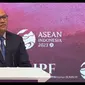 Wakil Menteri BUMN Rosan Perkasa Roeslani dalam acara ASEAN Indo-Pacific Forum 2023, di Jakarta, Rabu (6/9/2023). Rosan mengatakan keuangan digital ASEAN berada diambang revolusi. (Tira/Liputan6.com)