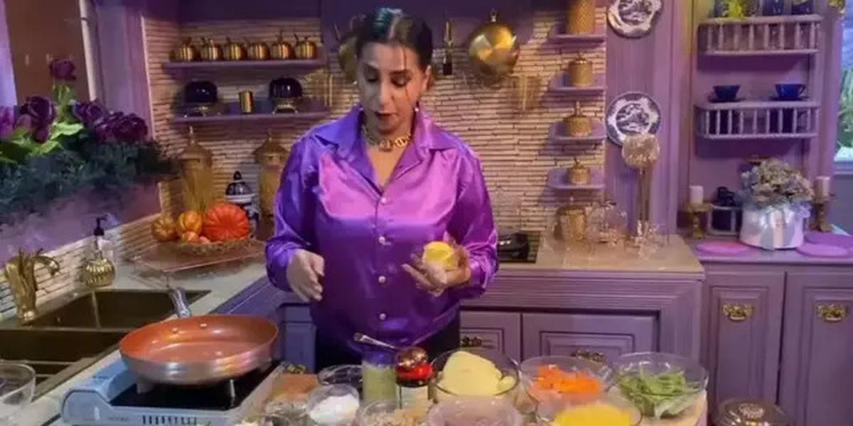 9 Potret Dapur di Rumah Mama Ala ibu Tasya dan Tasyi, Modelnya Nyentrik dan Serba Ungu