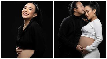 Menanti 12 Tahun, Ini 6 Potret Maternity Shoot Dea Ananda Bertema Monokrom
