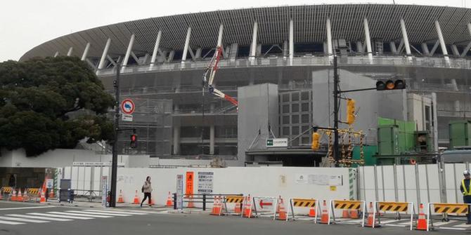 VIDEO: Stadion Nasional Tokyo Berhias Jelang Olimpiade 2020