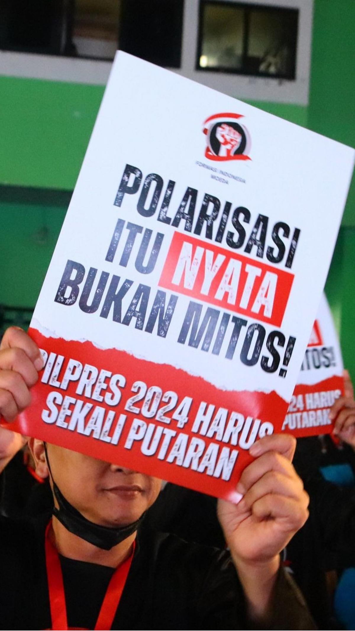 Kegiatan bertajuk “Generasi Emas 2045: Dukung Pilpres Sekali Putaran untuk Indonesia Maju.” <br>