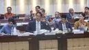Menkeu Purbaya Yudhi Sadewa saat mengikuti rapat kerja dengan Komisi XI DPR RI terkait asumsi dasar RAPBN 2027 di Kompleks Parlemen, Senayan, Jakarta, Rabu, 2 September 2026. (KLY/ Arie Basuki)