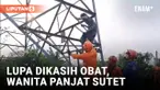 Evakuasi Dramatis Seorang Wanita yang Panjat Sutet PLN