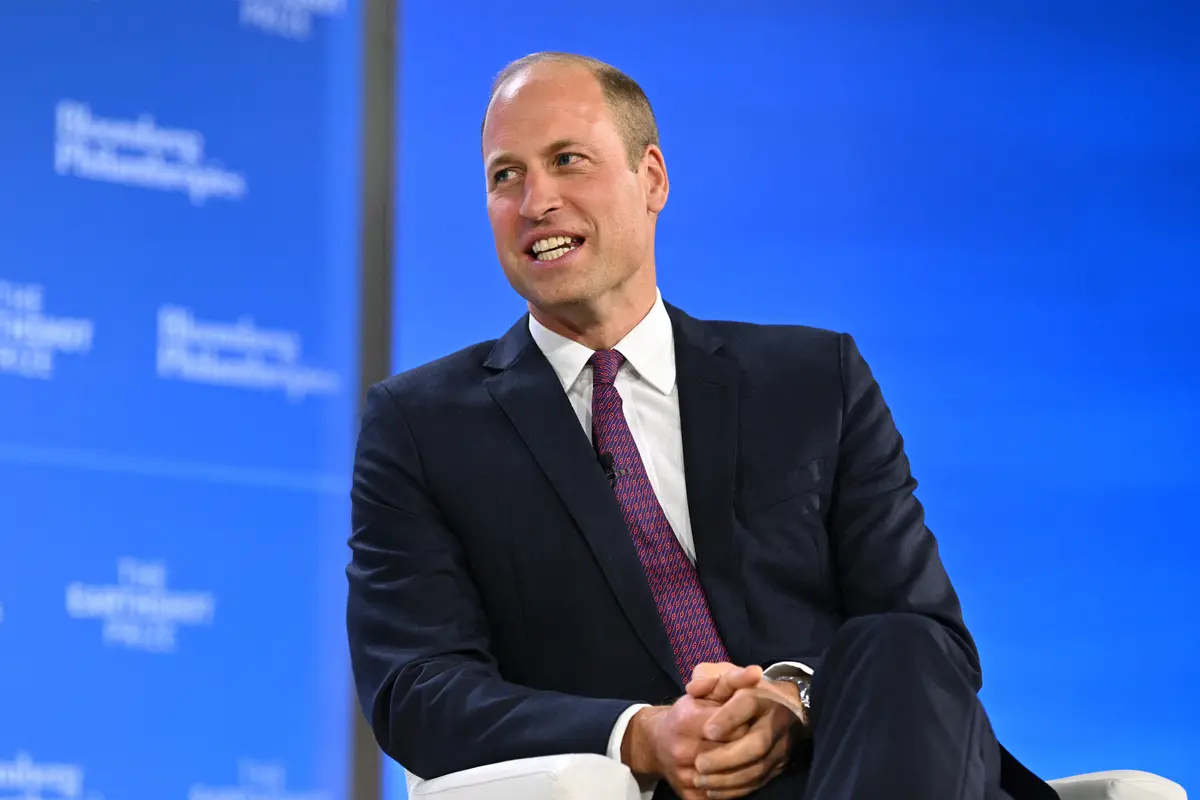 Pangeran William, Pendiri dan Presiden The Earthshot Prize berbicara di atas panggung selama The Earthshot Prize Innovation Summit