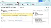 Cara memblokir email spam. (Liputan6.com/Corry Anestia)
