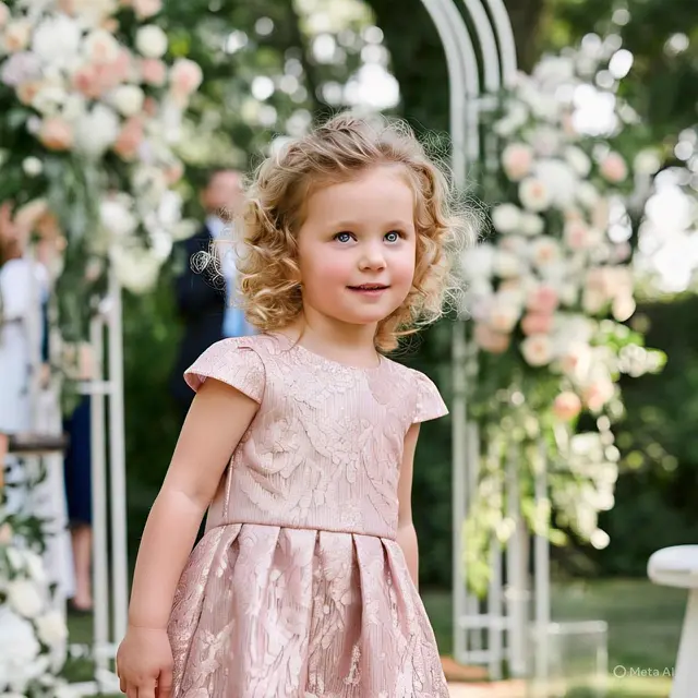 Gaun Dera Kids Zivana dengan Bahan Shimmer Silk