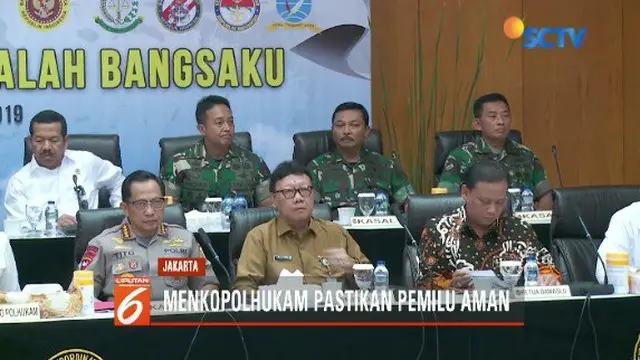 Menkopolhukam Gelar Rakor Jelang Pemilu 2019, Apa yang Dibahas?