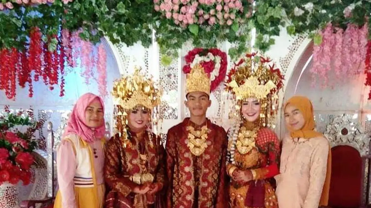 Viral Pernikahan Pemuda di Musi Banyuasin dengan 2 Pengantin Perempuan