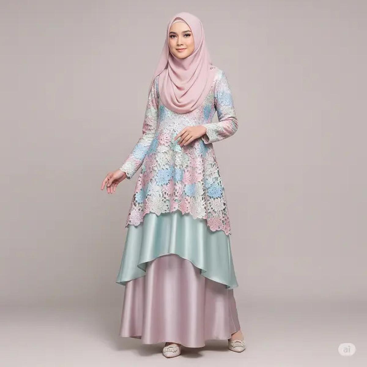 7 Pilihan Dress Brokat untuk Pengajian yang Memukau, Tampil Anggun dan Syar'i