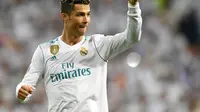 Penyerang Real Madrid, Cristiano Ronaldo, memiliki catatan gemilang ketika berjumpa Liverpool dalam sejarah kariernya. (AFP/Christof Stache)