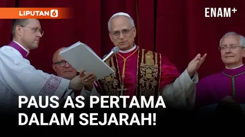 VIDEO: Gereja Katolik Dunia Punya Paus Baru: Robert Prevost