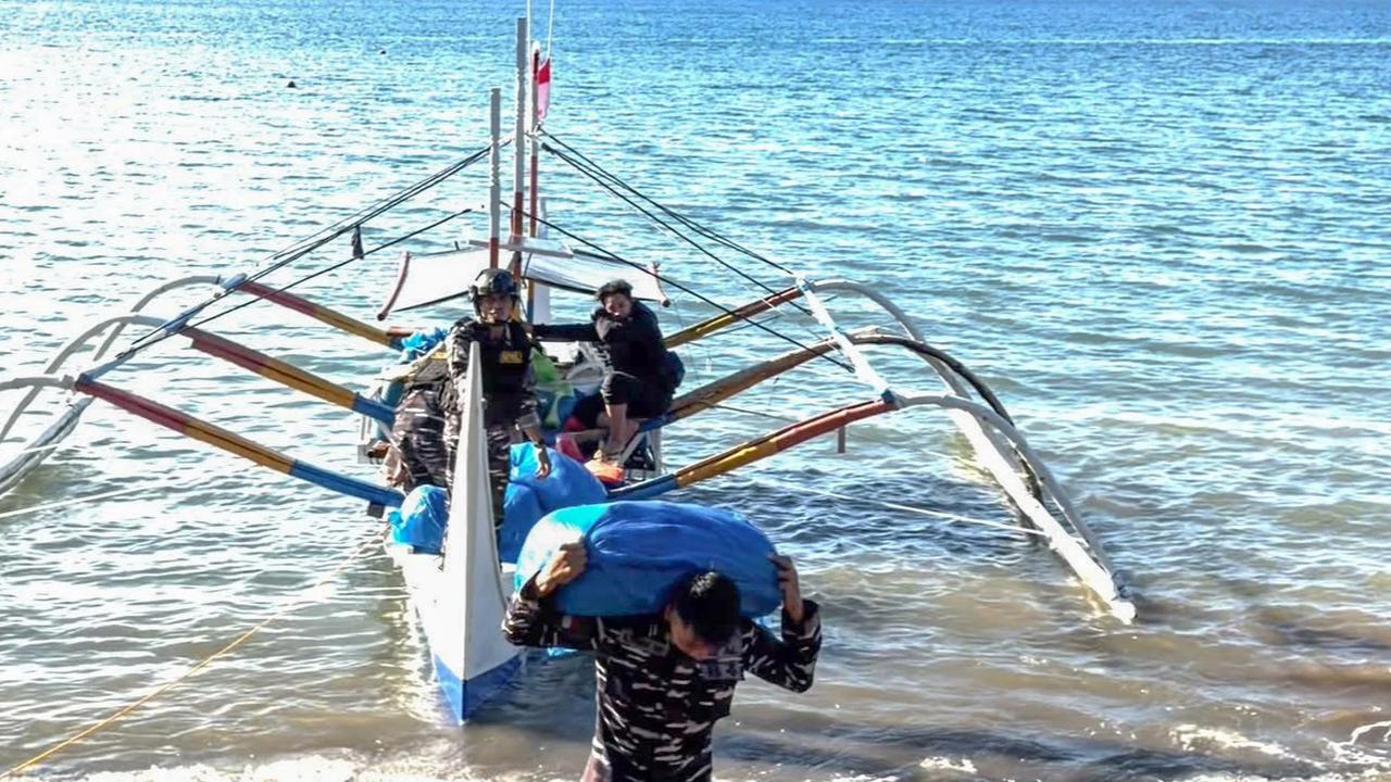 FOTO: TNI AL Gagalkan Penyelundupan Barang Ilegal dari Filipina di Perairan Sulawesi Utara