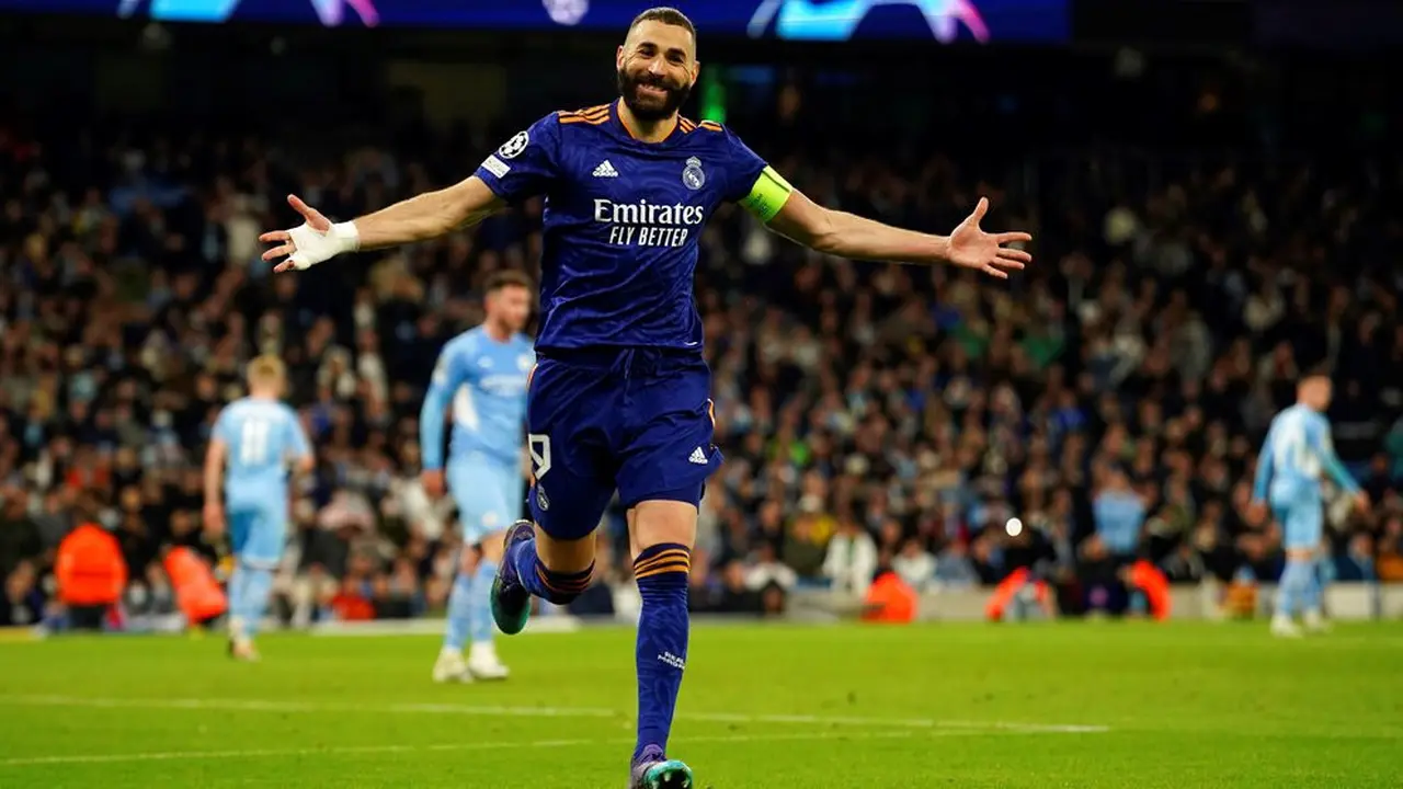 Striker Real Madrid, Karim Benzema.