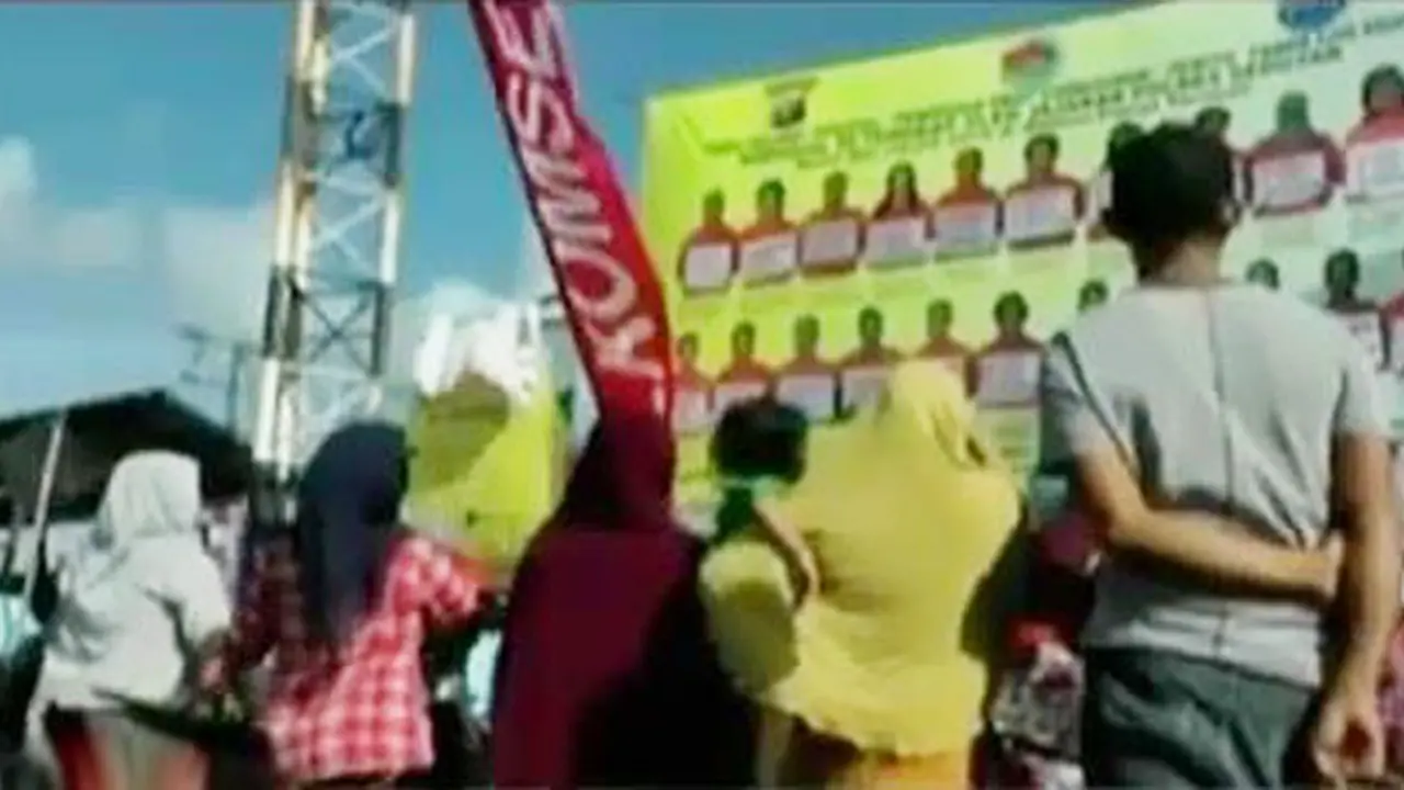 Terpidana Narkoba Dipajang