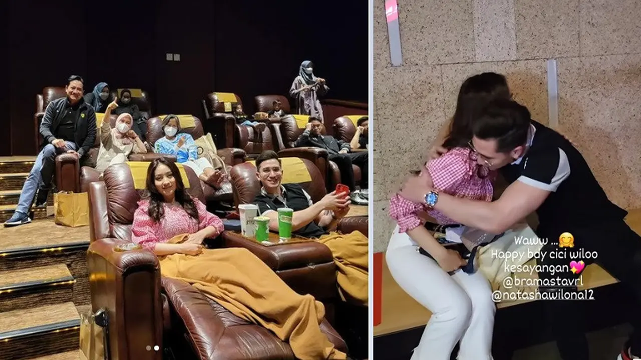 Natasha Wilona dan Verrell Bramasta nonton Spider-Man: No Way Home