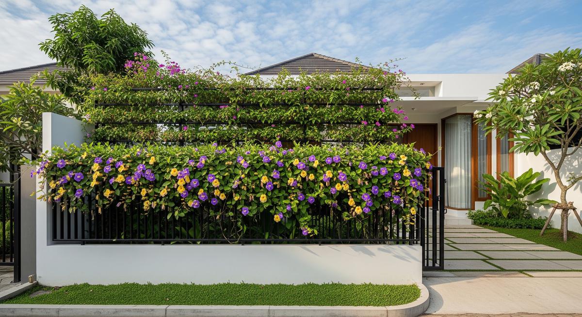 Tanaman Thunbergia untuk Pagar Cantik