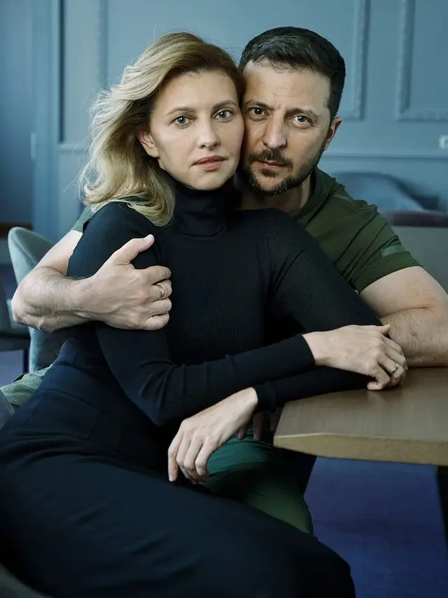 Potret Tangguh Ibu Negara Ukraina Olena Zelenska di Sampul Majalah Vogue