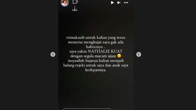Nathalie Holscher Mendadak Bahas Soal Perselingkuhan hingga Tes DNA Anaknya: Sudah Cukup Saya Tutup-Tutupi. (instagram.com/nathalieholscher)