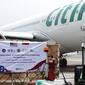 Citilink melakukan penerbangan langsung Indonesia-Amerika Serikat pp. dalam rangka mengangkut bantuan alat kesehatan (dok: Citilink)