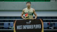 Guard Bima Perkasa Jogja, Avin Kurniawan, dinobatkan sebagai Most Improve Player (MIP) Indonesian Basketball League (IBL) 2024. (Bola.com/Ana Dewi)