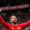 Gol pembuka lahir pada menit keenam melalui Matheus Cunha. Penyerang asal Brasil itu menunjukkan determinasi tinggi dengan memanfaatkan bola muntah dari percobaan pertamanya, sebelum melepaskan tembakan jarak jauh yang menembus kerumunan pemain. (AP Photo/Dave Thompson)
