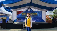 Livienne Rusellia Serahkan 300 Paket Sembako Di Acara Baksos HUT TNI Angkatan Laut ke-78 di Cirebon