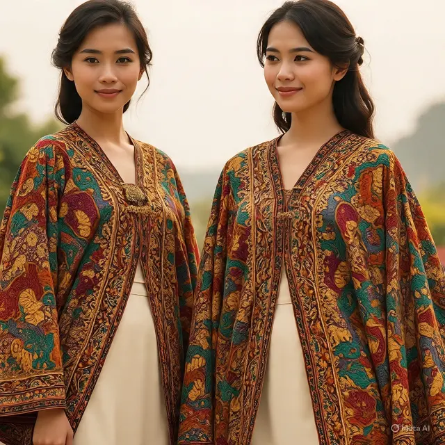 Outer Batik Panjang. (Liputan6.com/MetaAI)