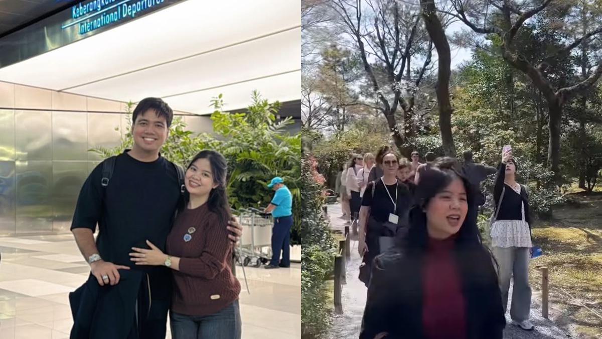 6 Potret Babymoon Indah Tri Istri Frans Faisal di Jepang, Lihat Sakura Mekar