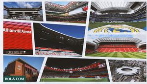 Kolase - Foto Stadion: Santiago Bernabeu, Anfield, Maracana, Allianz Arena, San Siro (Bola.com/Adreanus Titus)