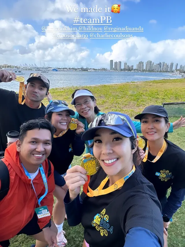 7 Potret Gisella Anastasia dan Gempi Liburan di Australia, Ikut Marathon